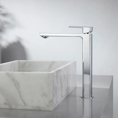 Смеситель высокий для раковины Vincea Next VBF-1N2CH однорычажный, хром