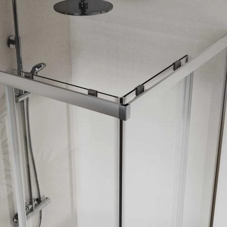 Душевой уголок Vincea City VSS-5CT800CL, 800*800, хром, стекло прозрачное
