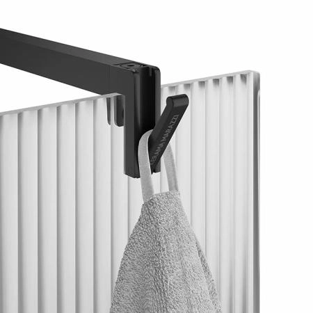 Душевая перегородка Kerama Marazzi CRISTALLO КРИСТАЛЛО CT.120.WI.BLK.M с рифленым стеклом, 120х210, матовый черный