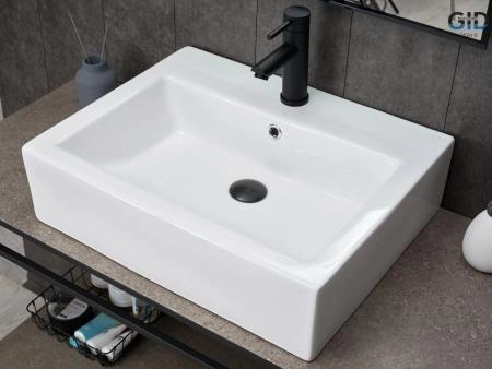 Раковина Gid N9157 на столешницу 57 Белый