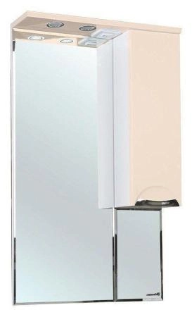 Зеркало-шкаф Bellezza Альфа 55 R с подсветкой бежевый