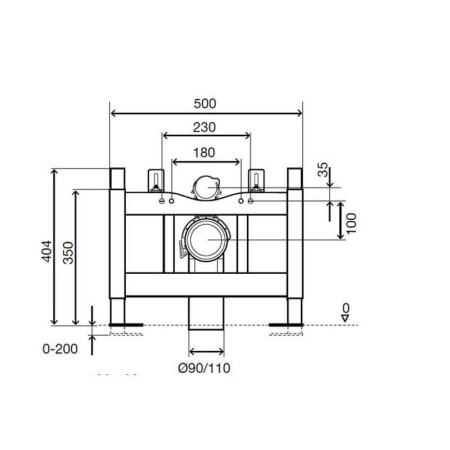Инсталляция OLI 714001 для импульсных унитазов универсальная