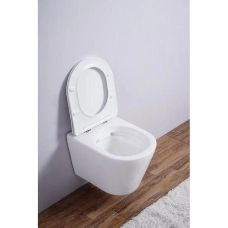 Унитаз Esbano CLAVEL (White) подвесной безободковый микролифт