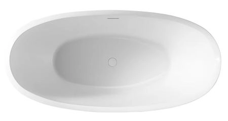 Акриловая ванна ABBER AB9285 отдельностоящая цвет белый