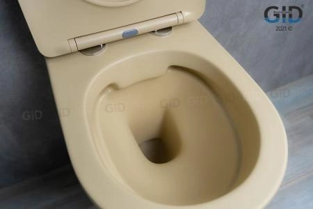 Унитаз Gid Sr2198 49 см подвесной безободковый микролифт светло-коричневый матовый