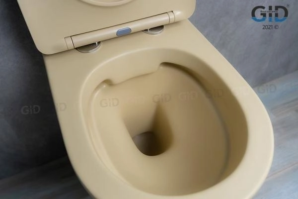 Унитаз Gid Sr2198 49 см подвесной безободковый микролифт светло-коричневый матовый
