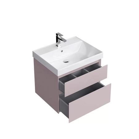 Тумба Kerama Marazzi CUBO КУБО CUB.60.2\MAL подвесная с ящиками 60, мальва матовая