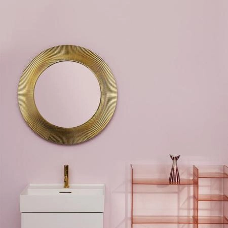 Laufen Kartell Зеркало круглое d=78см, настенное, без подсветки, цвет: золотой