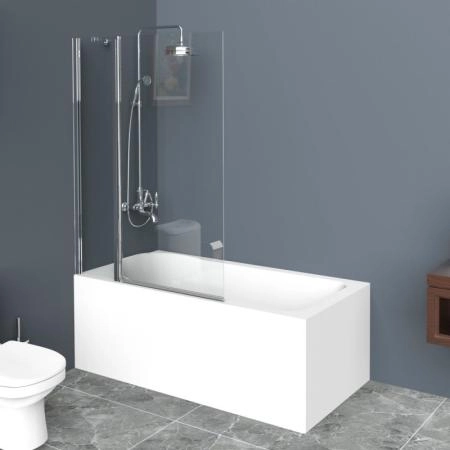Шторка на ванну BelBagno UNO 90 прозрачное стекло 5 мм профиль хром UNO-V-11-90/150-C-Cr