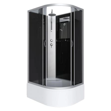 Душевая кабина Niagara NG-2510-14LBKT 1200х800х2100-2400 высокий поддон 40см стекло тонированное
