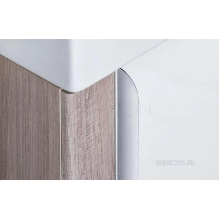 Тумба под раковину Aquaton Вита 1A221401VTD70 белого цвета, цвета ясень шимо