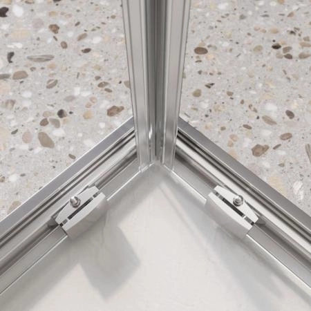Душевой уголок BelBagno LUCE 105x100 прозрачное стекло 6 мм профиль хром LUCE-AH-22-105/100-C-Cr