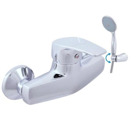 Смеситель Rav Slezak KONGO K080.5/2 для душа, цвет Хром с душем и подвижным держателем