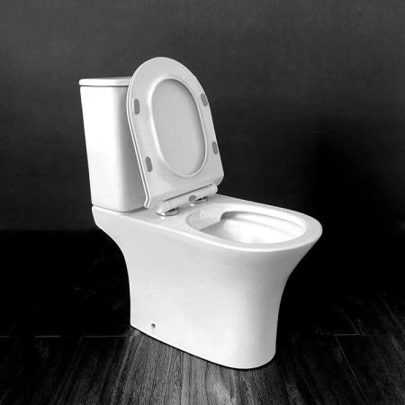 Унитаз CeramaLux 1217-P 66x35х77 см безободковый сиденье микролифт напольный