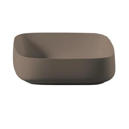Artceram Cognac Раковина накладная Quadro 56x41 см, Saniglaze, цвет: matera
