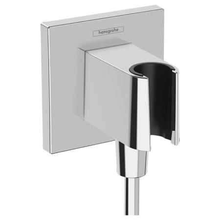Hansgrohe Держатель ручного душа с выводом, цвет: хром