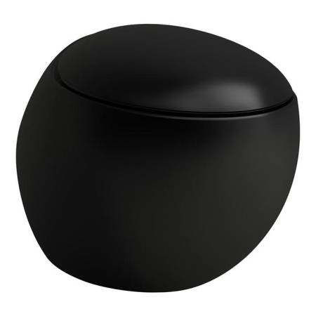 Laufen Alessi One Унитаз 58.5х39х35.5см., подвесной, безободковый, LCC, цвет: черный матовый
