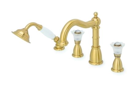 Смеситель врезной на 4 отв. Boheme Camelia бронза_Комплект 391-Camelia