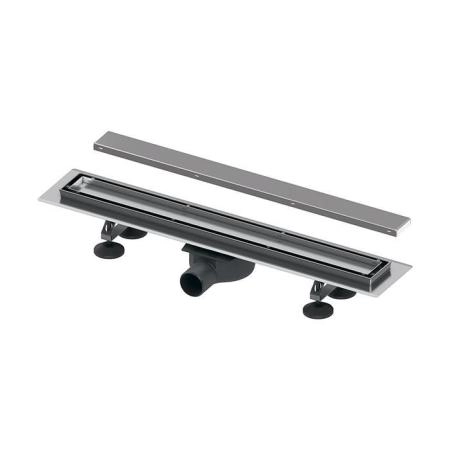 TECElinus Комплект для монтажа дренажного канала 2 в 1: основа для плитки "tile" и панель "steel", 60см., цвет: хром