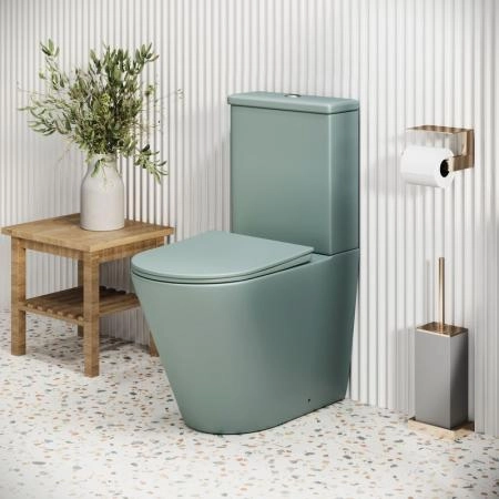 Унитаз Grossman GR-4480MNMS Color (620*365*810) МЯТНЫЙ МАТОВЫЙ напольный Безободковый