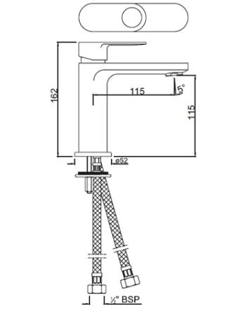 Смеситель для раковины Jaquar Ornamix-Prime ORP-CHR-10011BPM хром