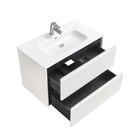 Roca Ona Тумба подвесная 80x45x56см, с 2 ящиками, цвет: белый матовый