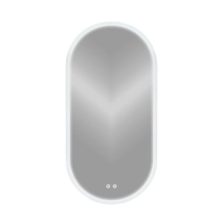 Зеркало Comforty Опал 00-00014222CF овальное 50x100 со светодиодной подсветкой холодный свет контактный сенсор антизапотевание