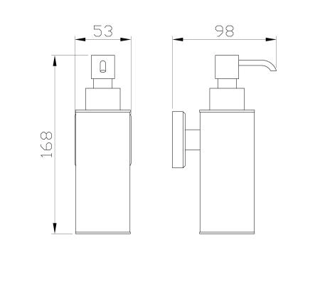 Дозатор мыла WONZON & WOGHAND ROMA, Бронза (WW-7232)