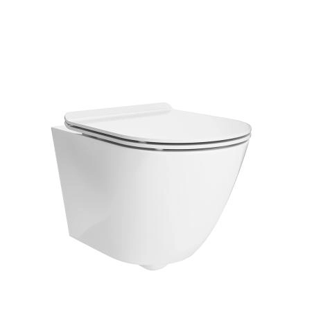 Унитаз Kerama Marazzi SFERA СФЕРА SF.wc.02 подвесной безободковый с крепежом, белый глянцевый