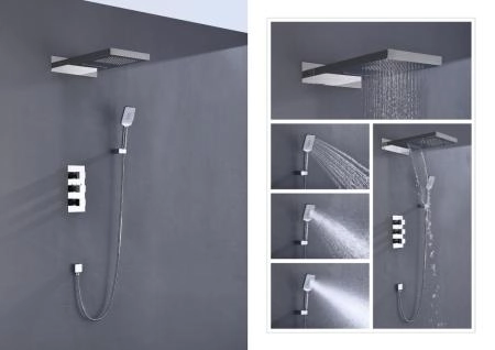 Душевая система Timo Petruma 3-х режимная, с термостатом (SX-5039/00SM chrome)