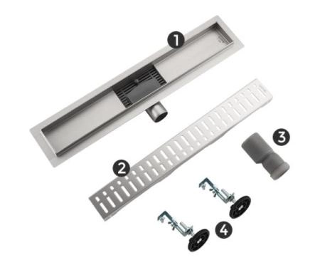 Душевой трап Gappo G85007-3 из нержавеющей стали 50 см