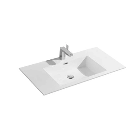 Раковина Vincea VCB-13100B из искусственного камня, цвет черный