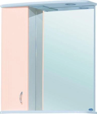 Зеркало-шкаф Bellezza Астра 60 L с подсветкой бежевый