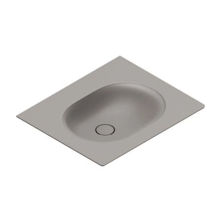 Catalano Sfera Раковина консоль 60x50см, без отв., цвет: Tortora Satinato