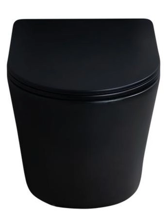 Унитаз Gid Tr2130bm 48 см подвесной безободковый микролифт черный матовый