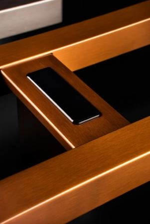 Полотенцесушитель электрический Boheme 2-трубы квадратный COPPER BRUSHED 728-CB