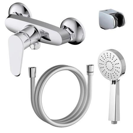 Смеситель для душа AZARIO CASTELO с ручным душем, хром (AZ-VJC338274C)
