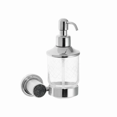 Настенный Диспенсер Boheme ROYALE CRISTAL BLACK ХРОМ 10932-CR-B