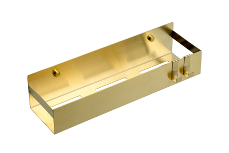 Полка Boheme подвесная + 2 крючка MATT GOLD 10965-MG
