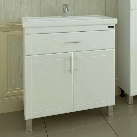 Тумба под раковину СаНта Дублин 80 223005 напольная, цвет белый (1 ящ.)