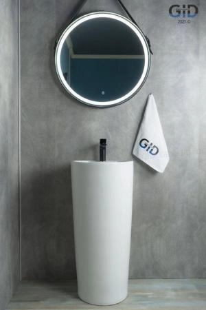 Раковина моноблок Gid Nb131 40x40 напольная белая