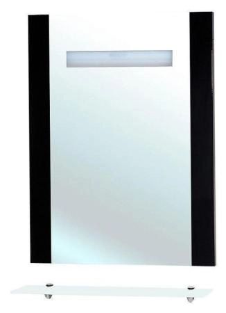 Зеркало Bellezza Берта 75 с полкой и подсветкой красное