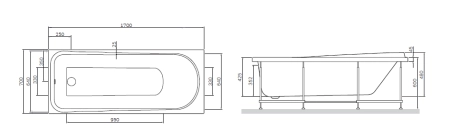 Ванна Am.Pm Like W80A-170-070W-A 170х70 см