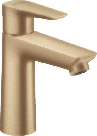 Hansgrohe 71710140 Talis E Cмеситель для раковины 104 мм, со сливным гарнитуром, шлифованая бронза