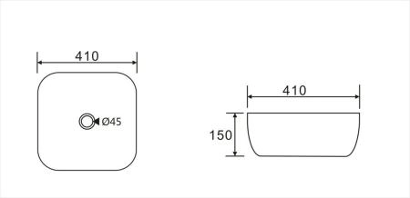 Раковина на столешницу Koller Pool ROUND 41 без перелива