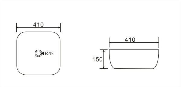 Раковина на столешницу Koller Pool ROUND 41 без перелива