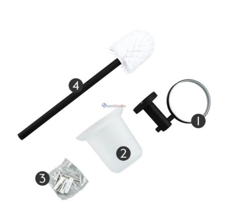 F30210 Ёршик настенный чёрный