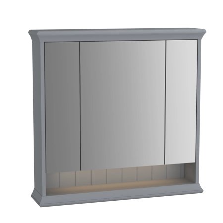Зеркальный шкаф VitrA Valarte  62232 80 см матовый серый с подвесткой