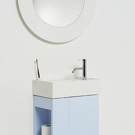 Laufen Kartell Зеркало круглое d=78см, настенное, без подсветки, цвет: белый
