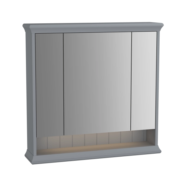 Зеркальный шкаф VitrA Valarte  62232 80 см матовый серый с подвесткой